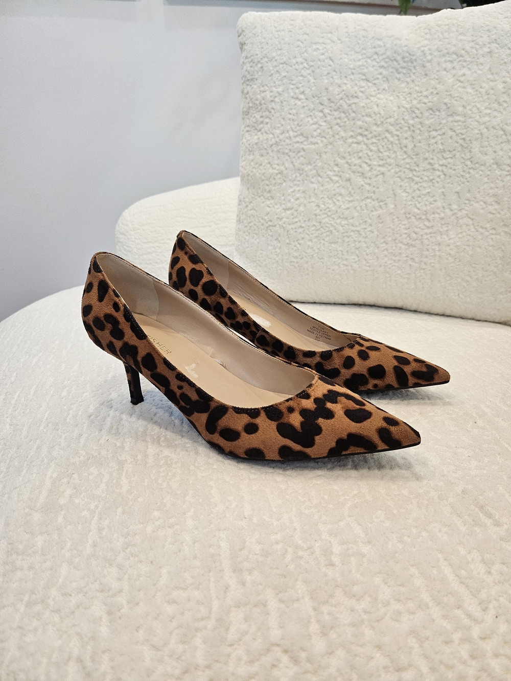 Marc Fisher Leopard-Print Pointed Toe Pumps - Brown/Black - Picture 3 of 8